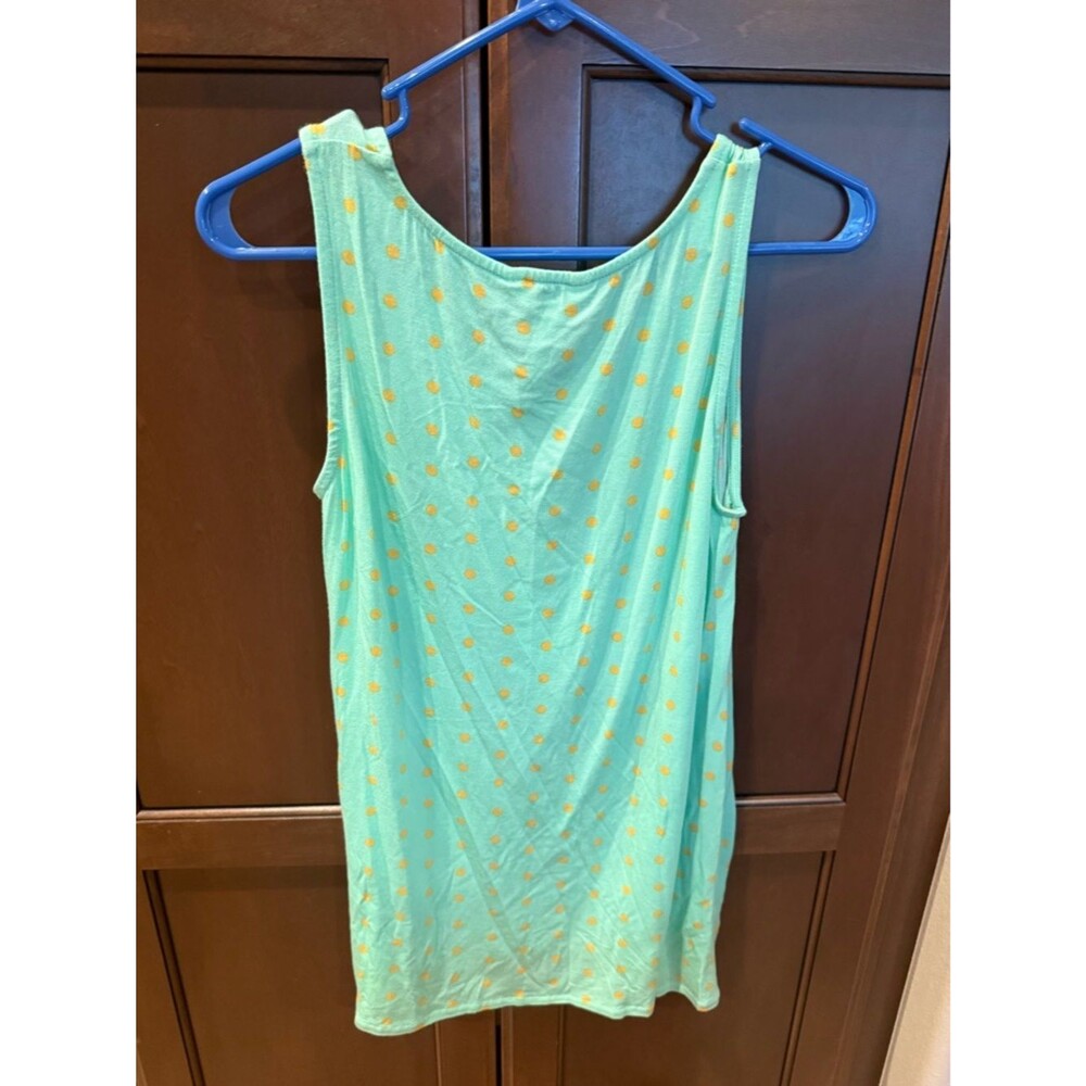 Matilda Jane Mint Green Tank with Yellow Polka Dots - Picture 3 of 3